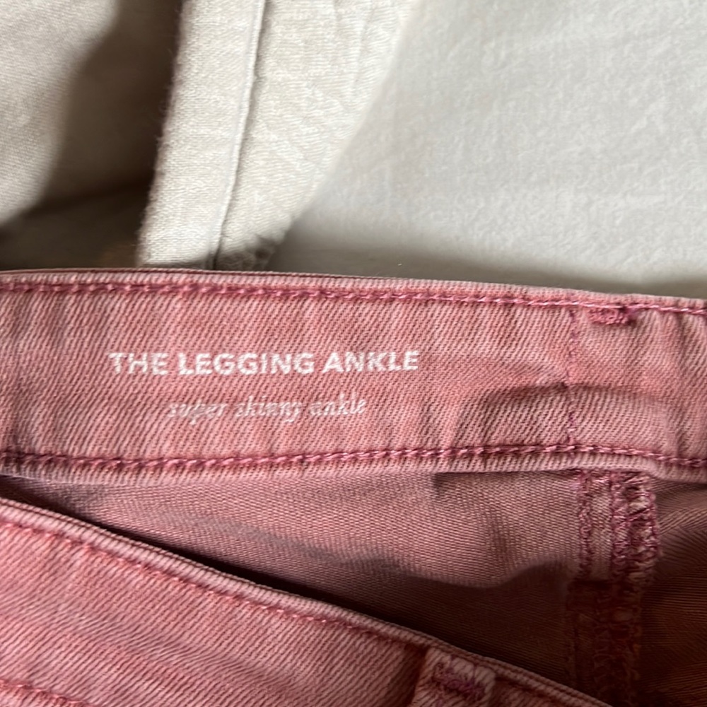 [AG] Jeans for Antrhopologie Burnt Pink Red Skinny